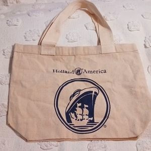 Vintage Holland American Cruise Line Canvas Tote 🛳
